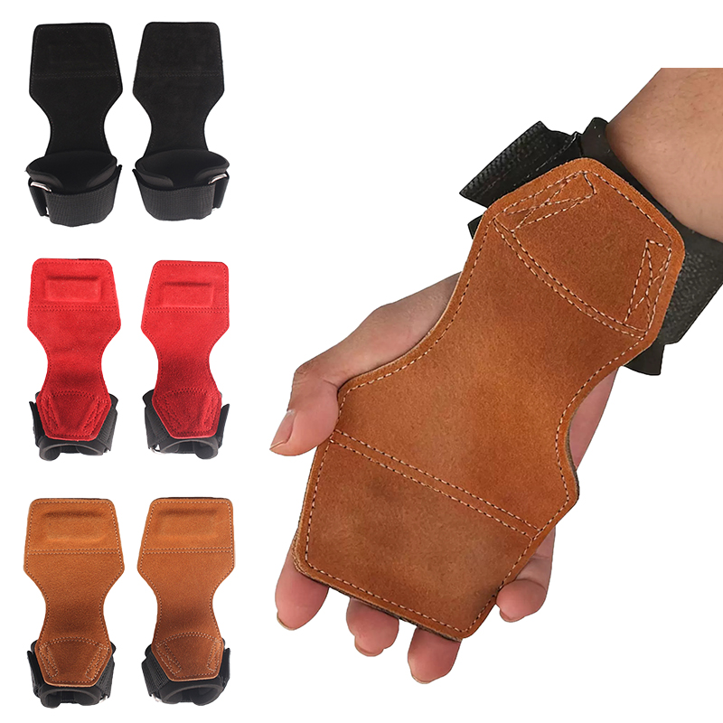 Gear For Crossfit - 두꺼운 가죽 역도 장갑, 손바닥 보호대,