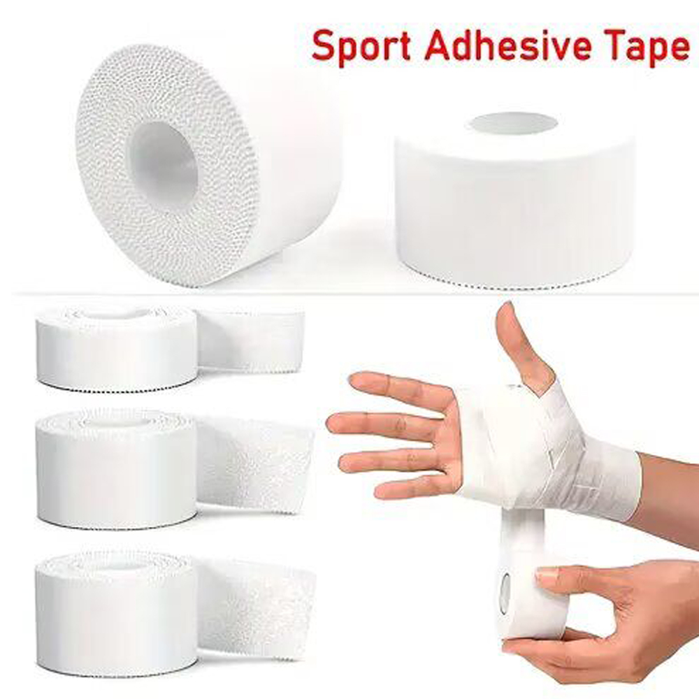 3롤 흰색 스포츠 운동 붕대 거즈 테이프 - 끈적임 없 - Finger Tape Athletic 리뷰 및 가격